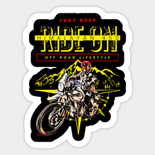 Ride On Royal enfield Himalayan 450 Sticker